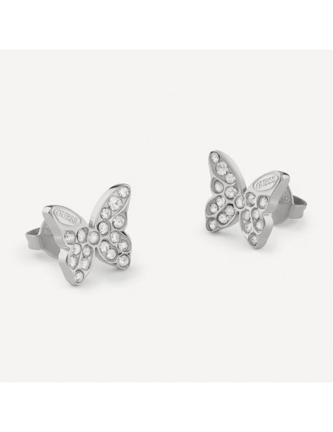 pendientes guess acero mariposas