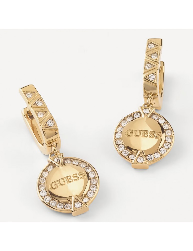 pendientes guess acero dorado