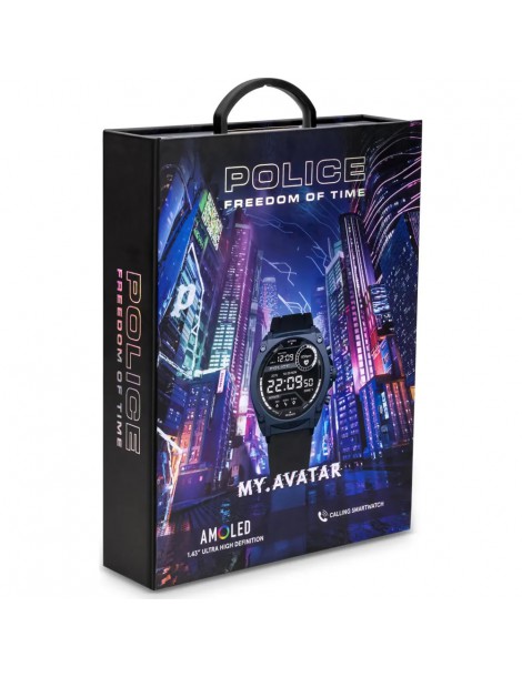 reloj smartwach Police azul caja
