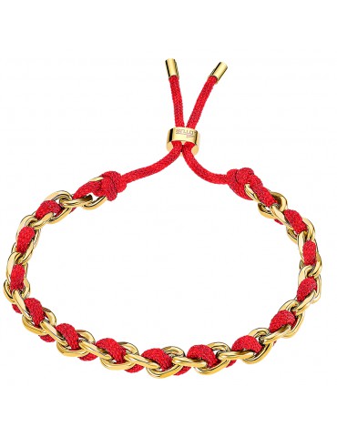 pulsera lotus style cordón rojo mujer