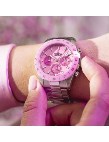 reloj festina rosa mujer