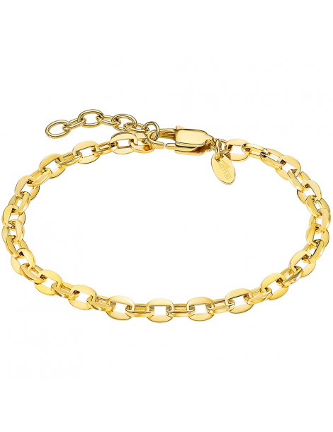 pulsera acero dorado eslabones lotus style