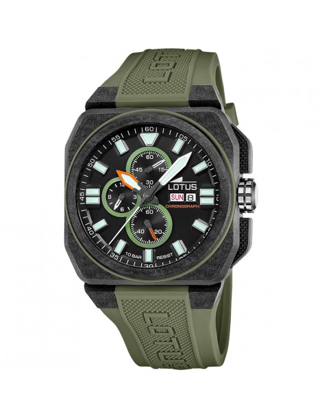 reloj lotus fibra de carbono hombre crono lotus