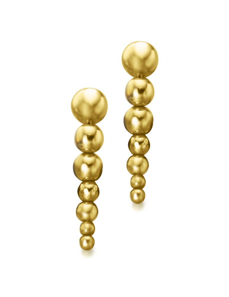 pendientes oro 18 k bolitas lecarre