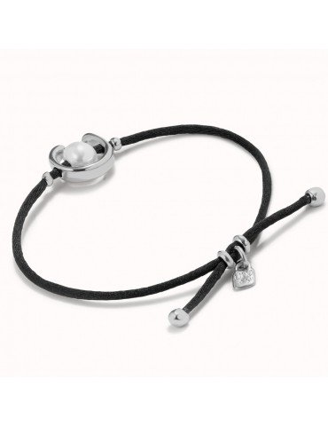 pulsera uno de 50 perla e hilo negro