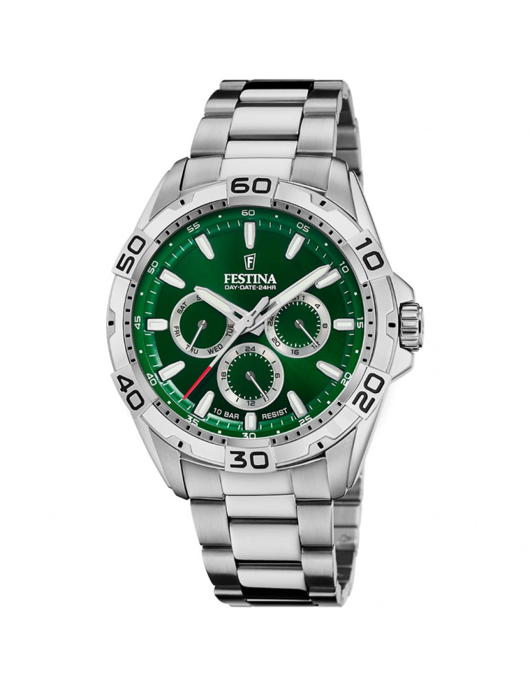 reloj festina verde multifunción f20623/3