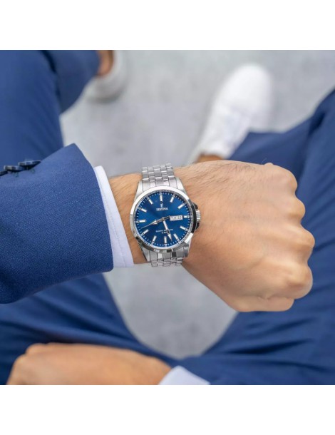 festina f20357/3 clásico esfera azul