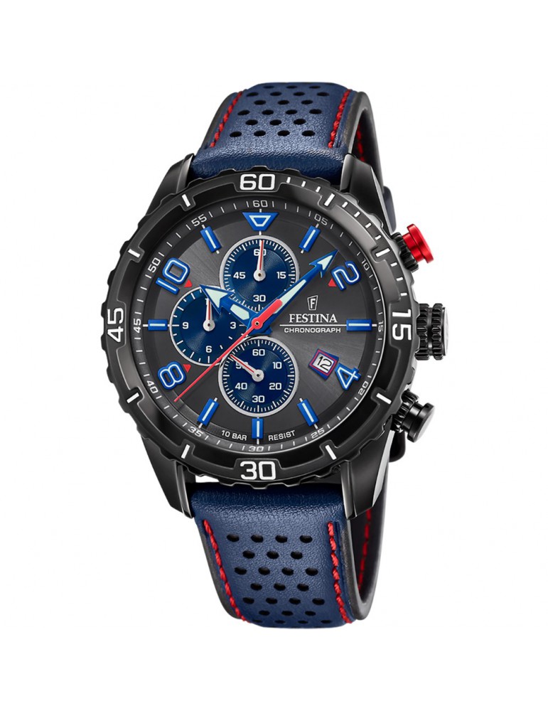 reloj festina crono azul hombre deportivo