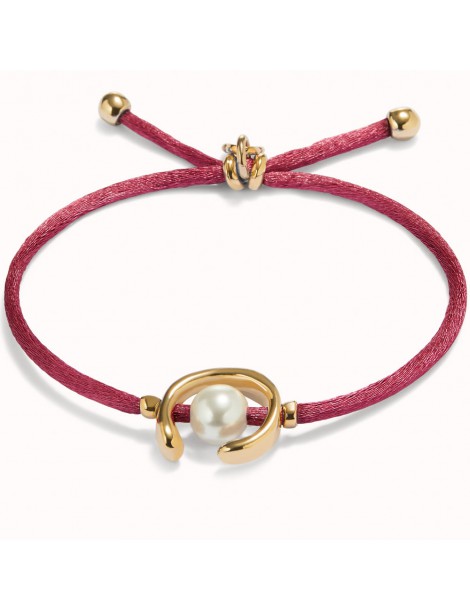 pulsera uno de 50 malva cordón