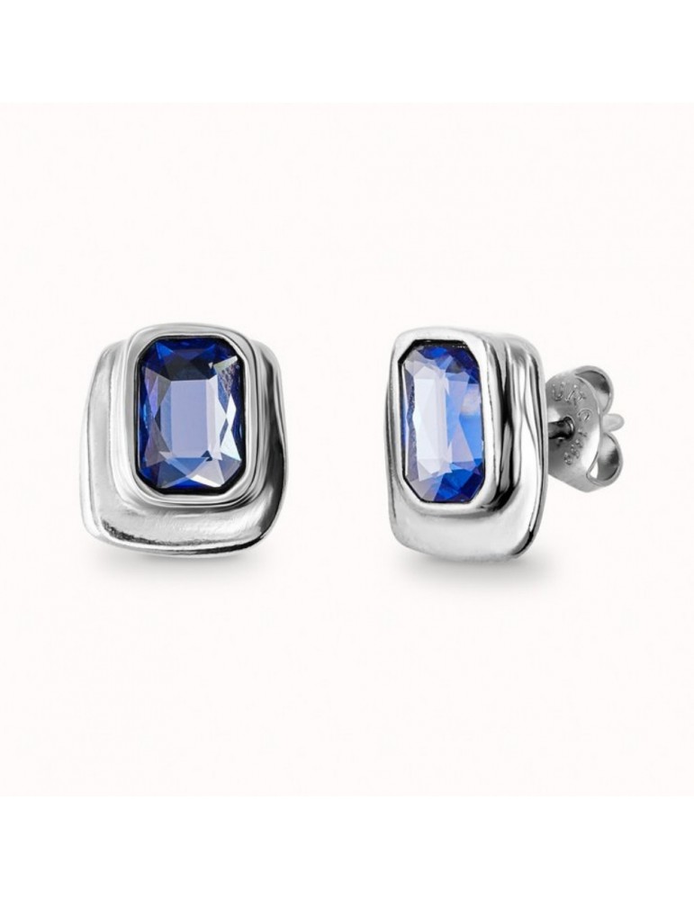 PENDIENTES UNO DE 50 CRISTAL AZUL