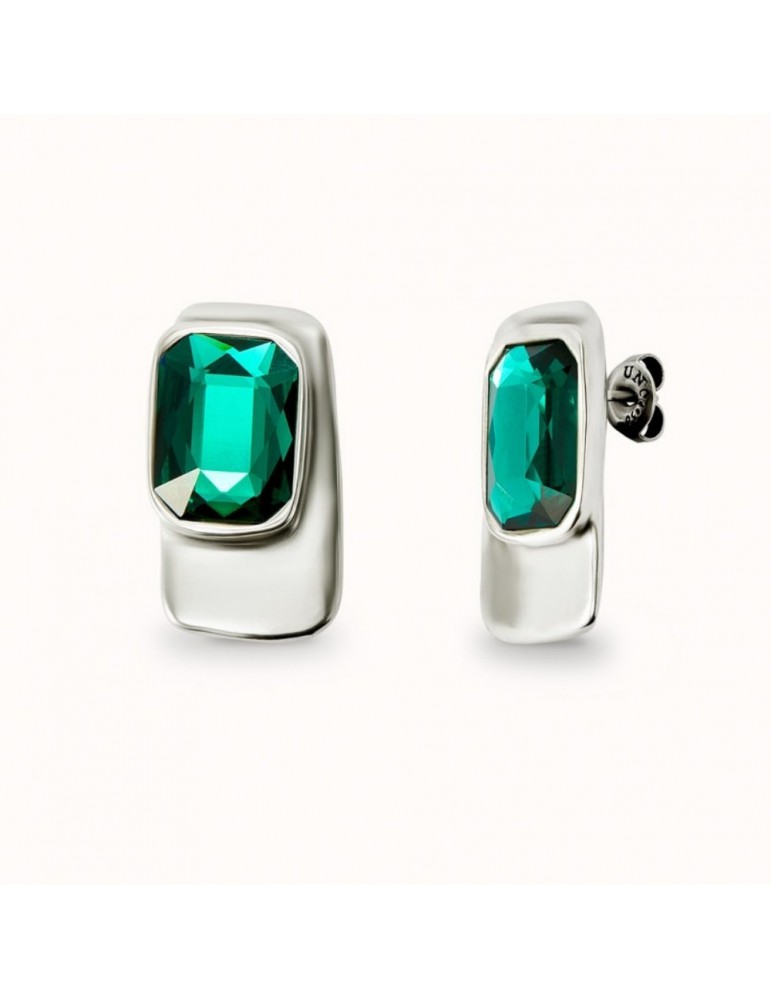 pendientes uno de 50 cristal verde