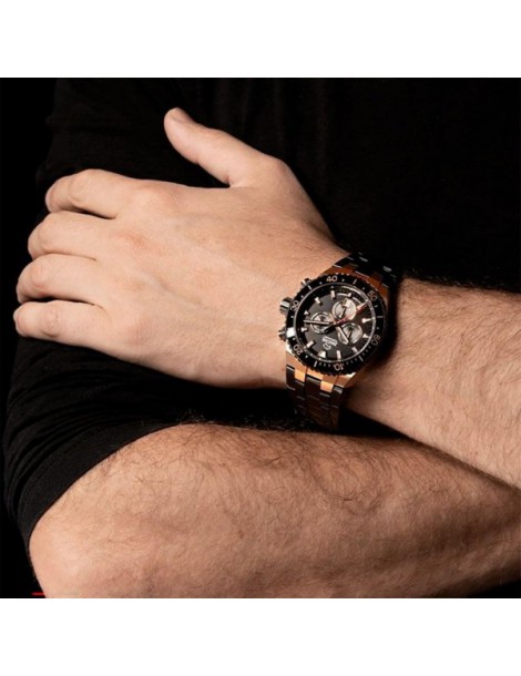 RELOJ SUIZO NEGRO HOMBRE