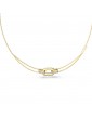 collar guess mujer acero dorado