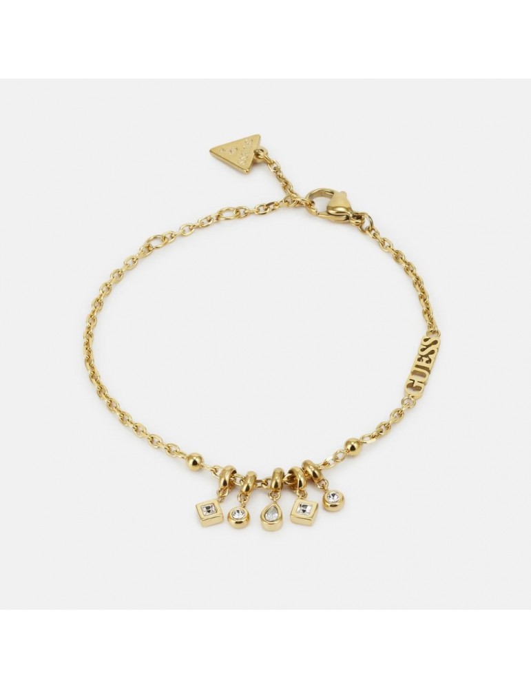 pulsera mujer acero dorado guess