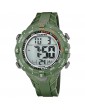 reloj digital verde hombre calypso