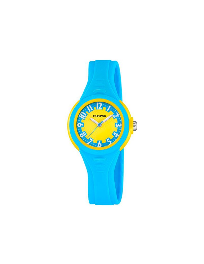 reloj niño color azul y amarillo