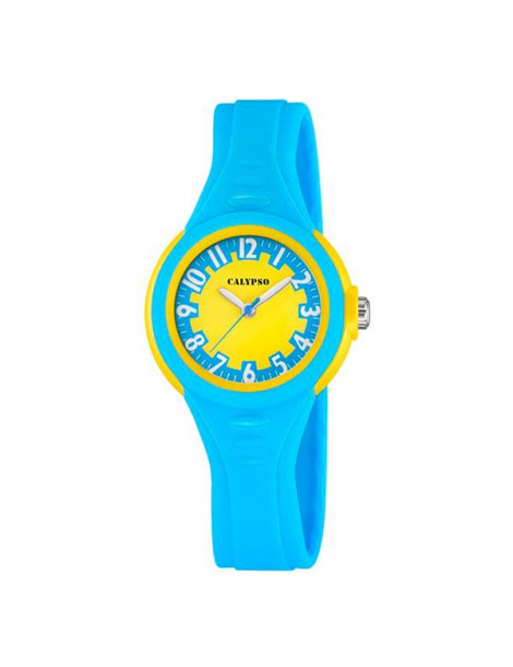 reloj niño color azul y amarillo