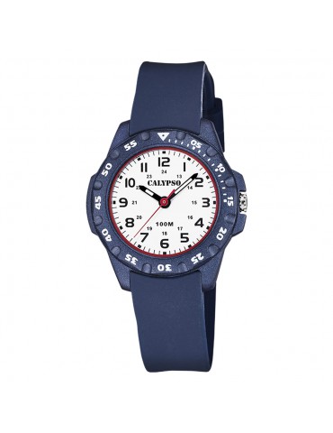 reloj calypso azul niño