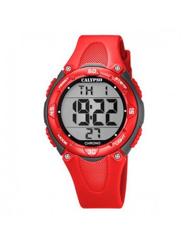 reloj digital rojo niño