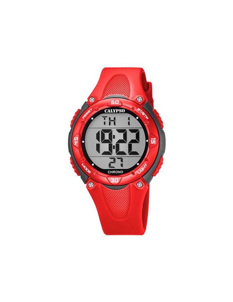 reloj digital rojo niño