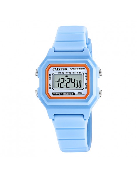 reloj calypso turquesa tipo casio