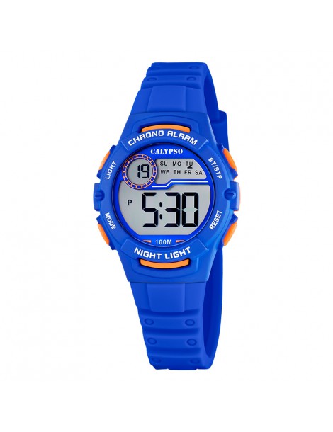 reloj digital niño azul calypso k5852