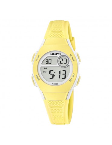 reloj amarillo niña calypso