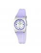 reloj lila niña con luz calypso