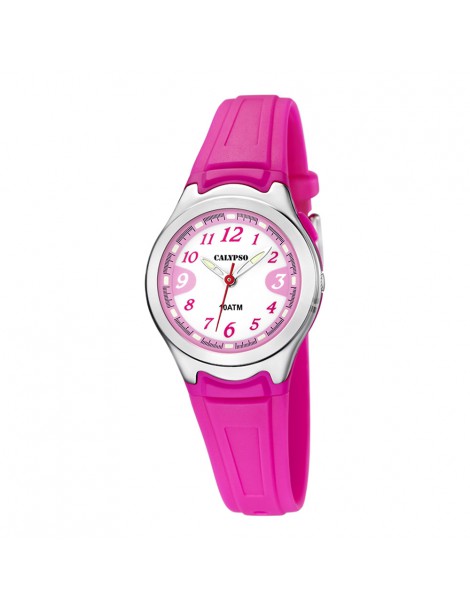 reloj calypso niña con luz rosa