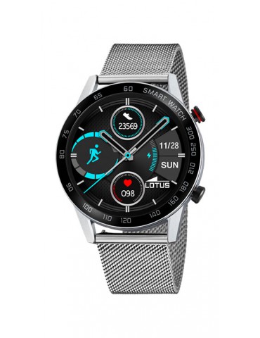 Reloj de hombre smartwatch Lotus con dos correas, silicona azul y