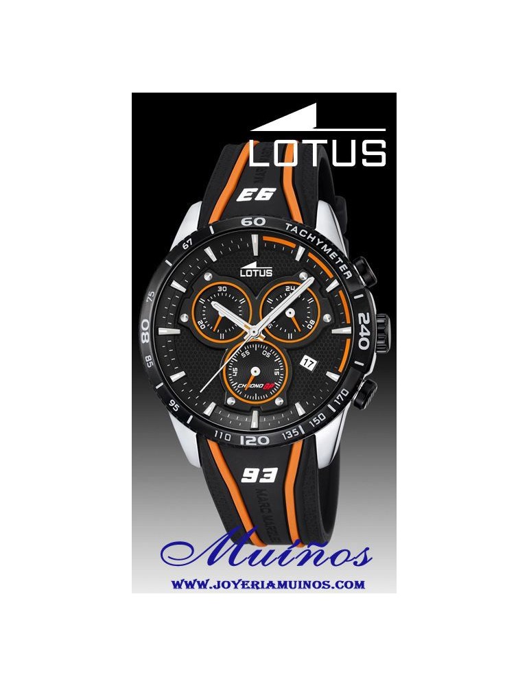 Los Relojes del Campeón Mundial de Moto Gp Marc Márquez. Color Naranja